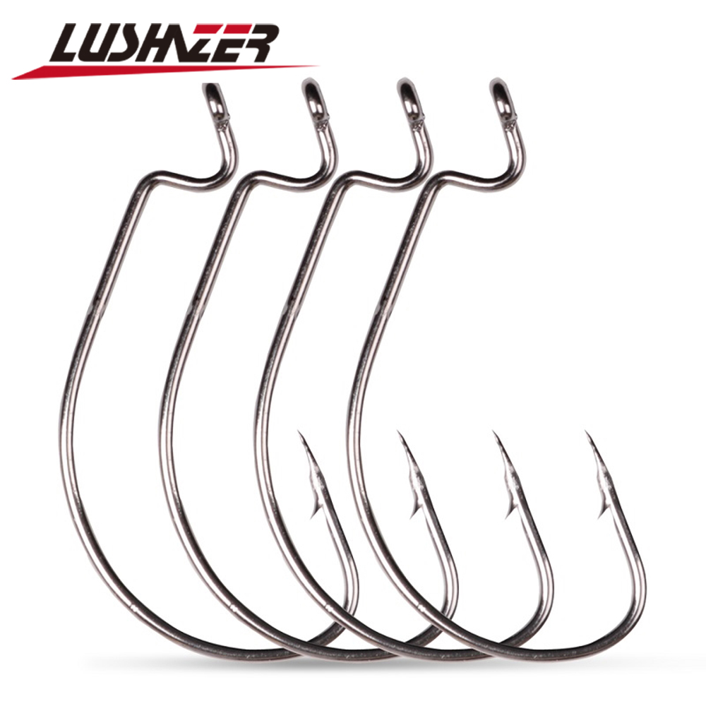 Fishing Hook Assortment - LUSHAZER 10 шт./лот, рыболовные крючки из