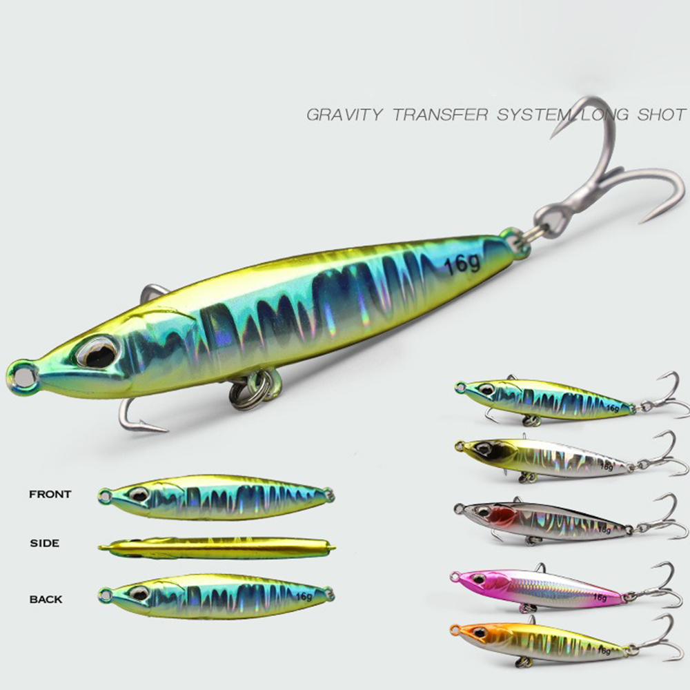 Fishing Hook Treble - Металлические джиг-приманки для рыбалки, 9г, 16г,